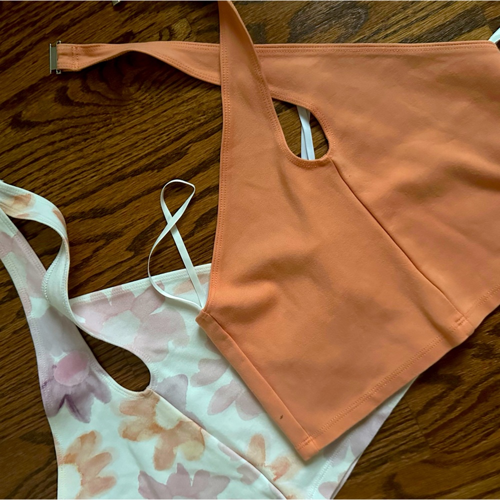 Sunday Best Aritzia Cross / Halter top - two count
